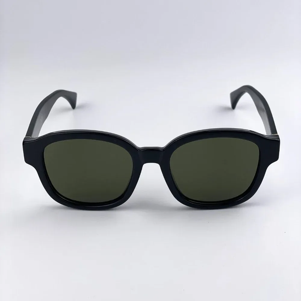 Gucci GG1140SK 002 Sunglasses Black Green Square Unisex